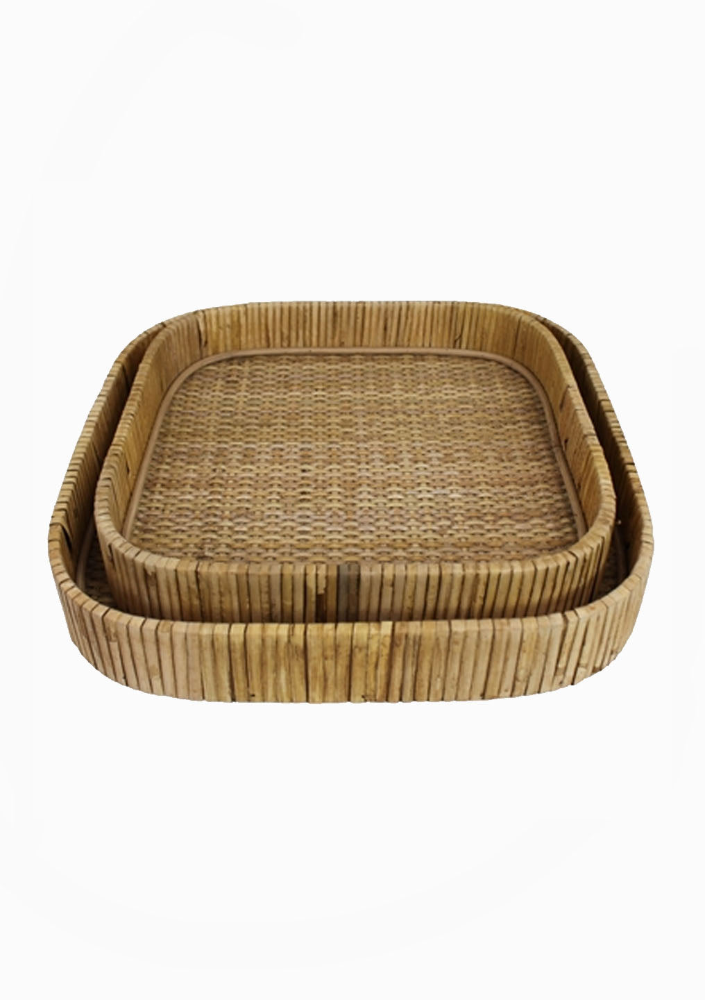 Square Rattan Cayman Tray | Small