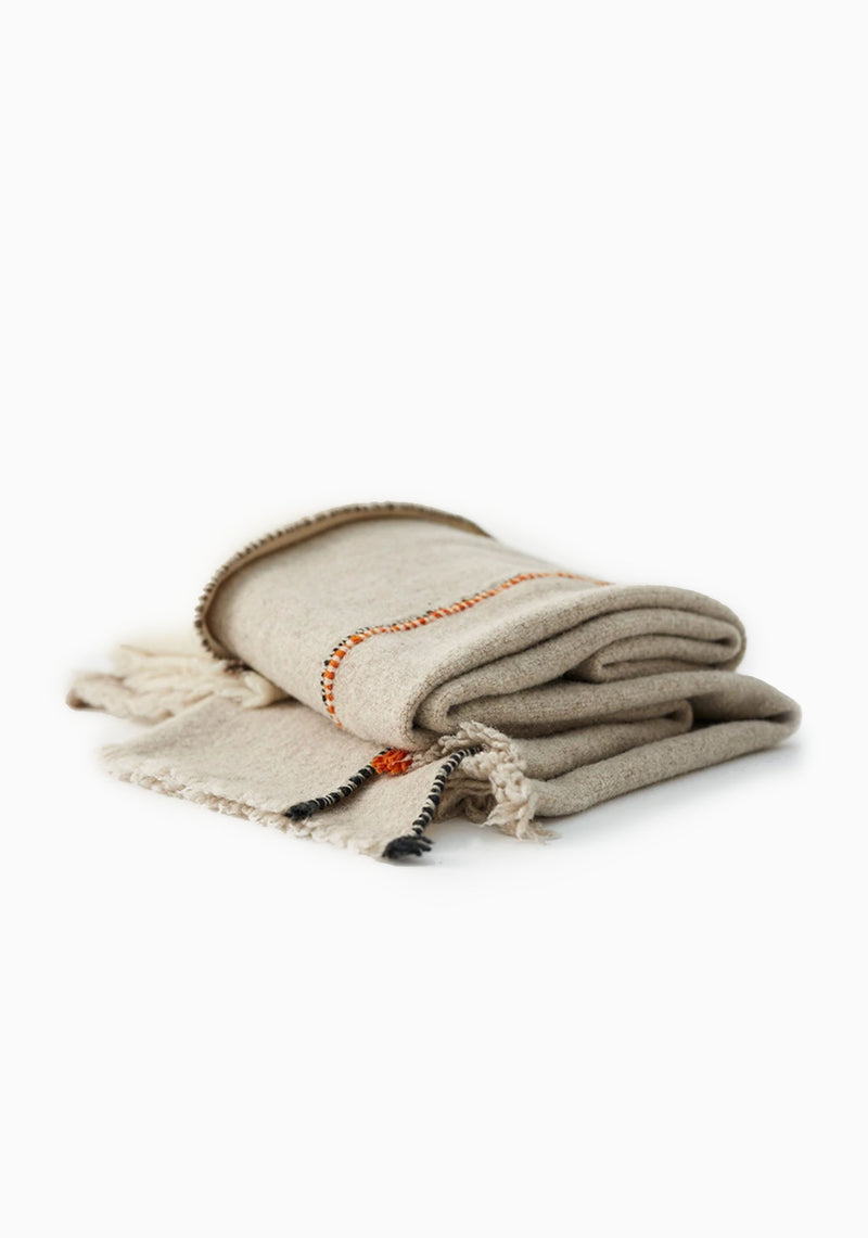 Criss-Cross Throw, Grey/Off White | 55" x 71"