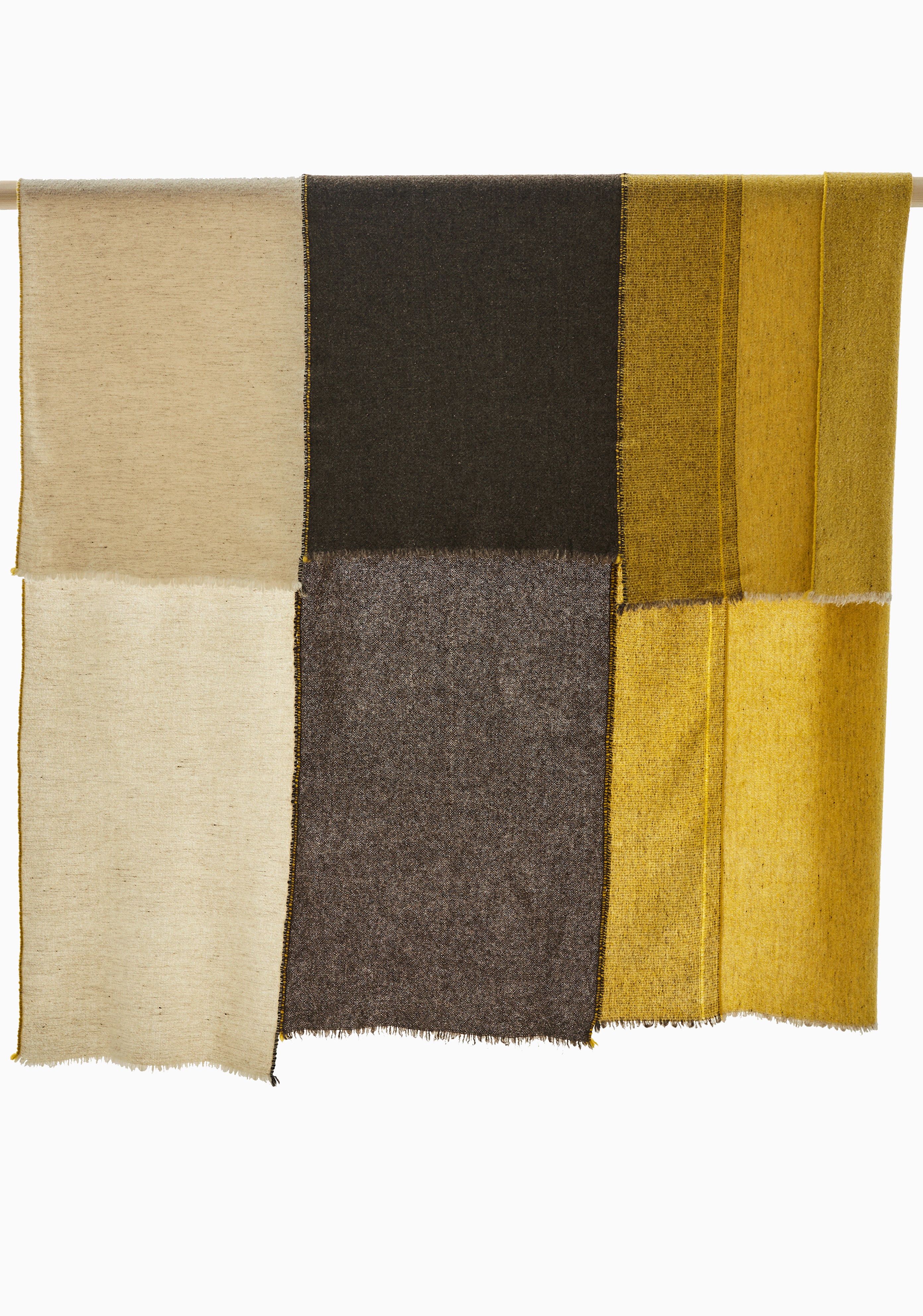 Criss-Cross 3 Throw, Dark Grey/Mustard | 55" x 71"