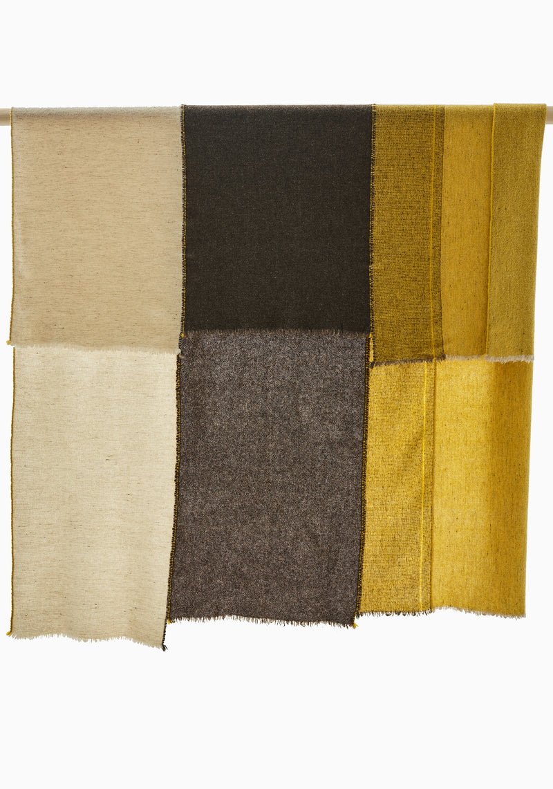 Criss-Cross 3 Throw, Dark Grey/Mustard | 55" x 71"