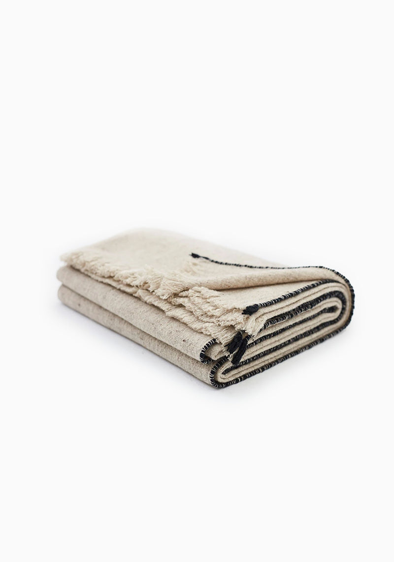 Sisteron Throw, Black | 55" x 71"