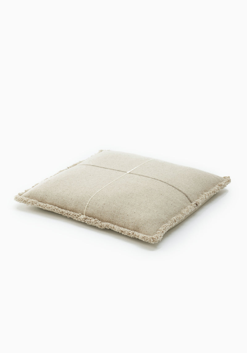 Zabu Thor Floor Cushion, Off White | 31.5" x 31.5"