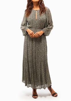 Arabelle Dress | Noir/Ecru