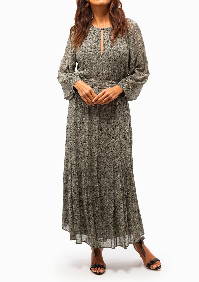 Arabelle Dress | Noir/Ecru