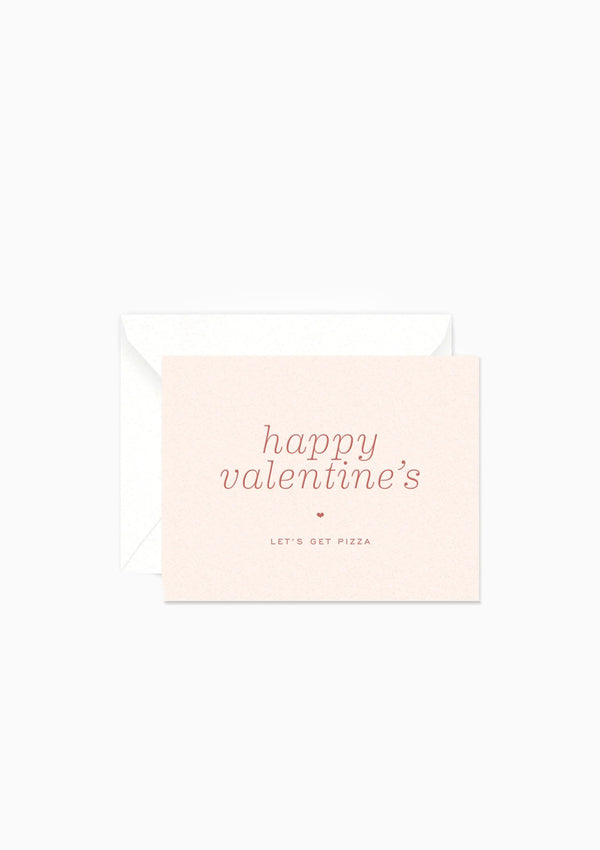 Valentine's Pizza Greeting Card