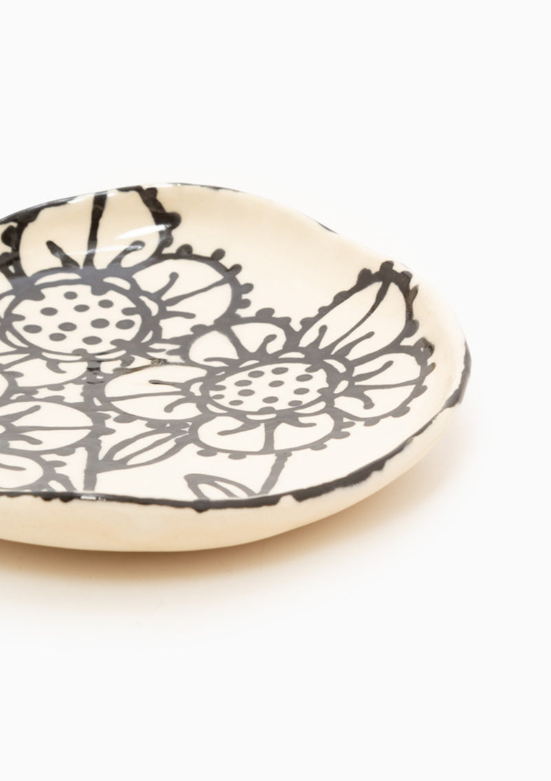 Handmade Lace Oval Low Bowl 3