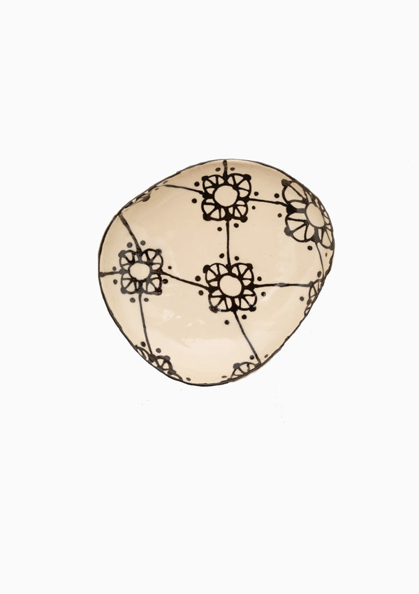 Handmade Lace Oval Low Bowl 7