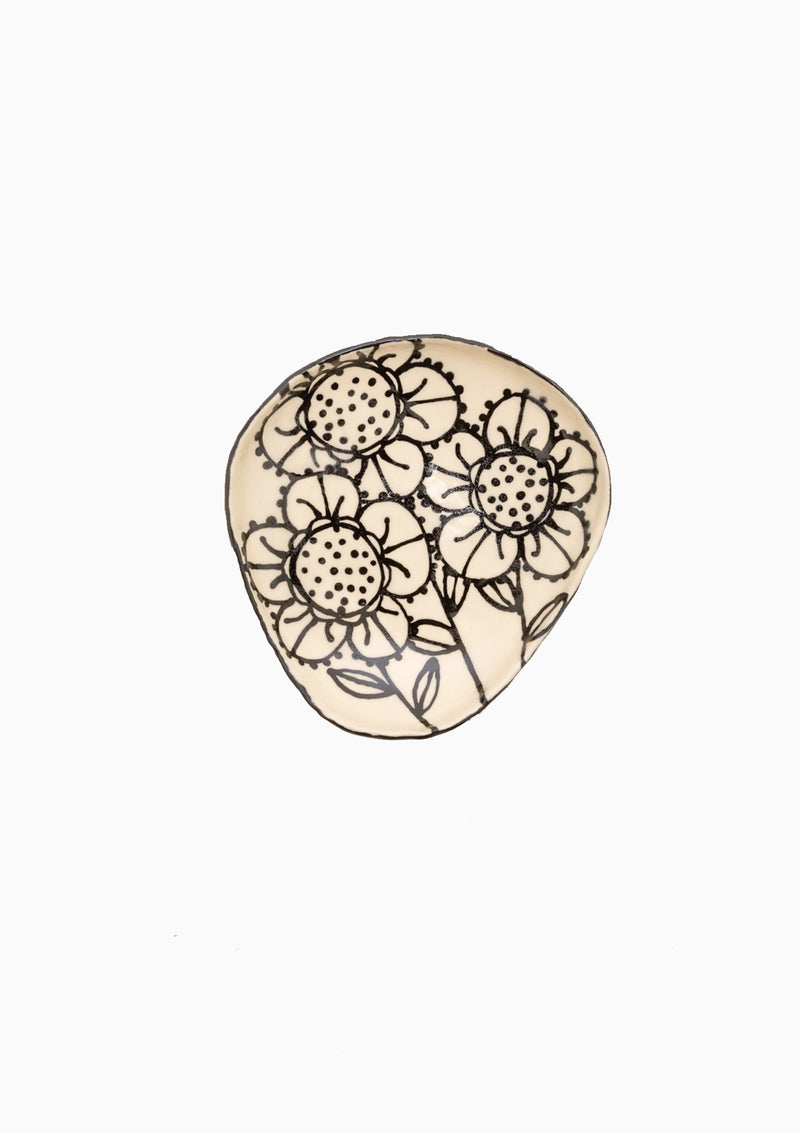 Handmade Lace Oval Low Bowl 1