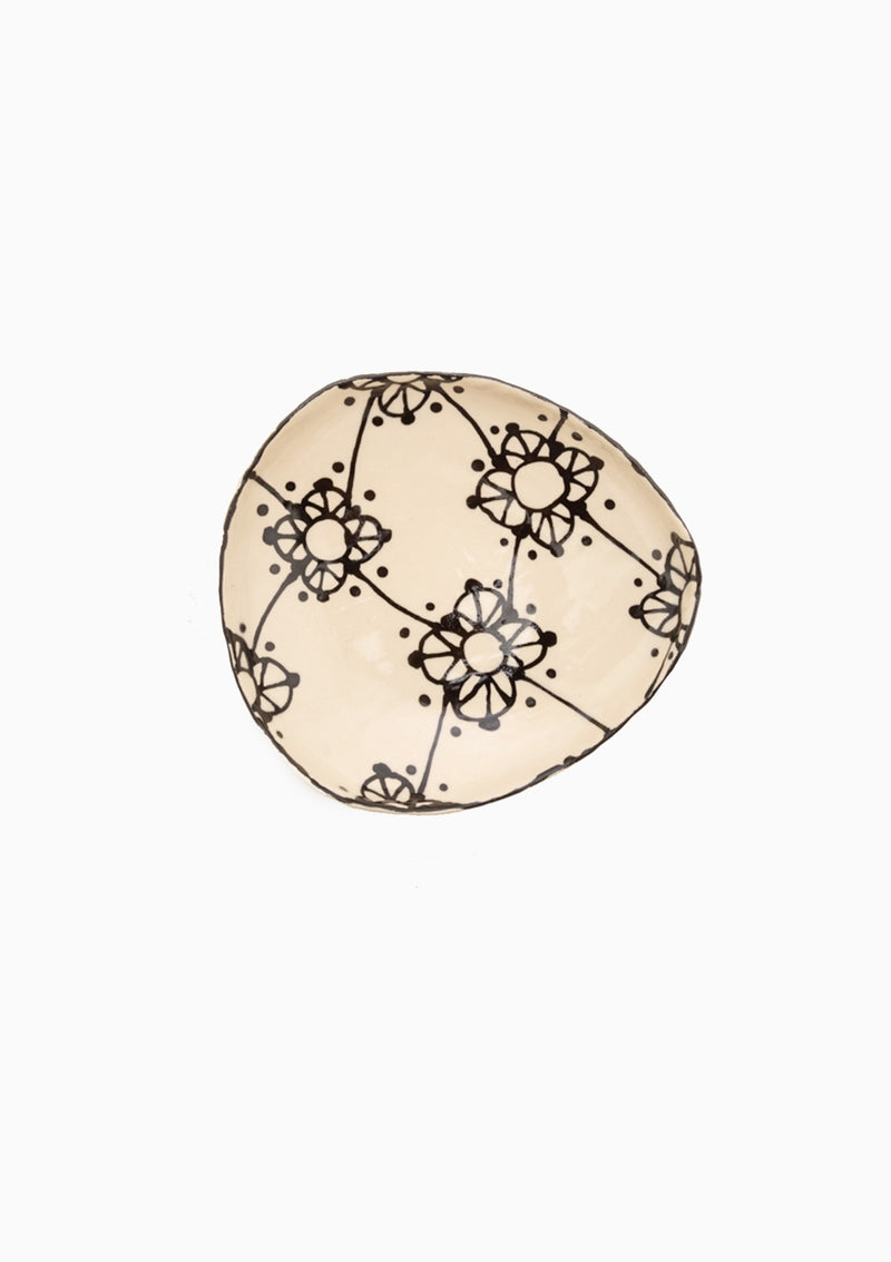 Handmade Lace Oval Low Bowl 5