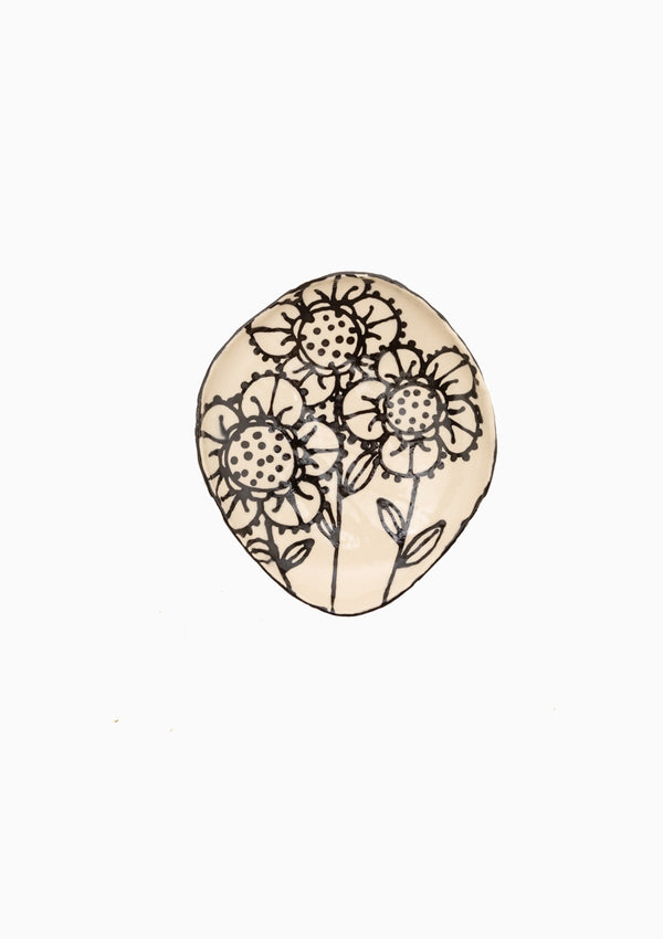 Handmade Lace Oval Low Bowl 3
