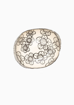 Handmade Lace Painted Serving Bowl 2
