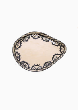 Handmade Lace Painted Serving Dish 7
