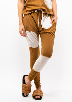 Radial Dye Slouch Jersey Pant III | Urth Brown
