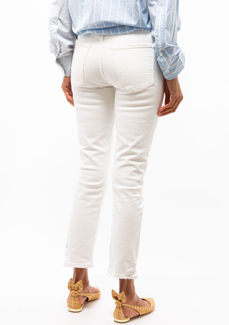 Jolene High Rise Straight | White Out