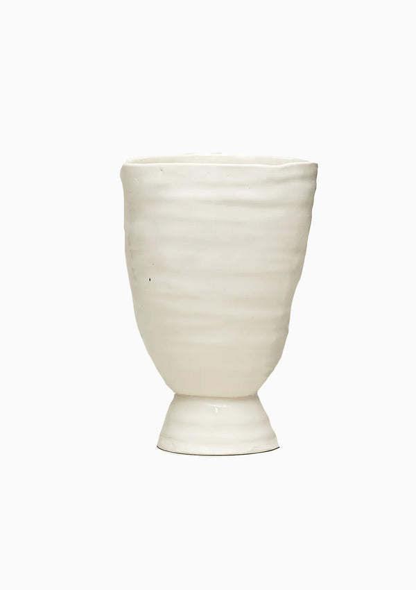 Bare Pedestal Vase | Snowflake