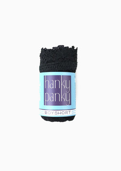 Signature Lace Boyshort | Black