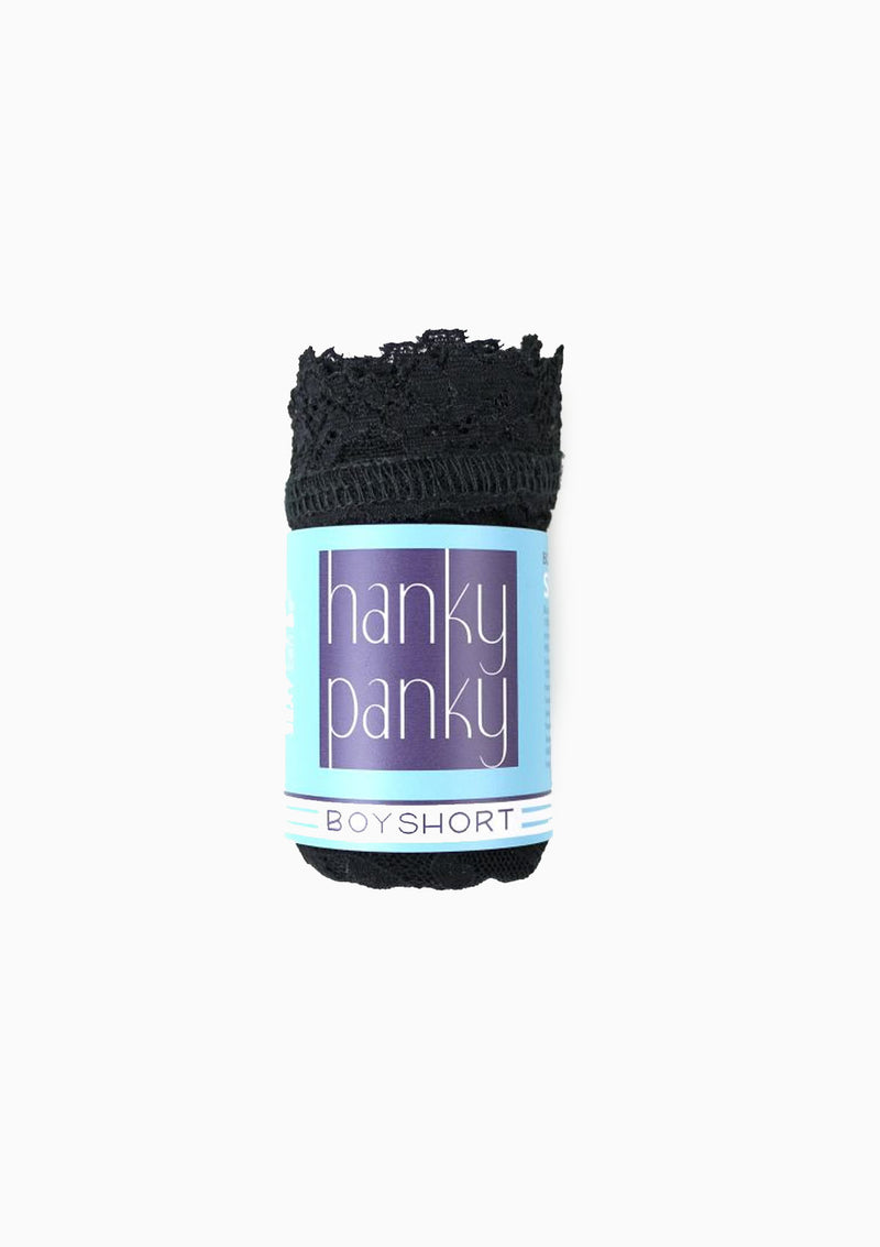 Signature Lace Boyshort | Black