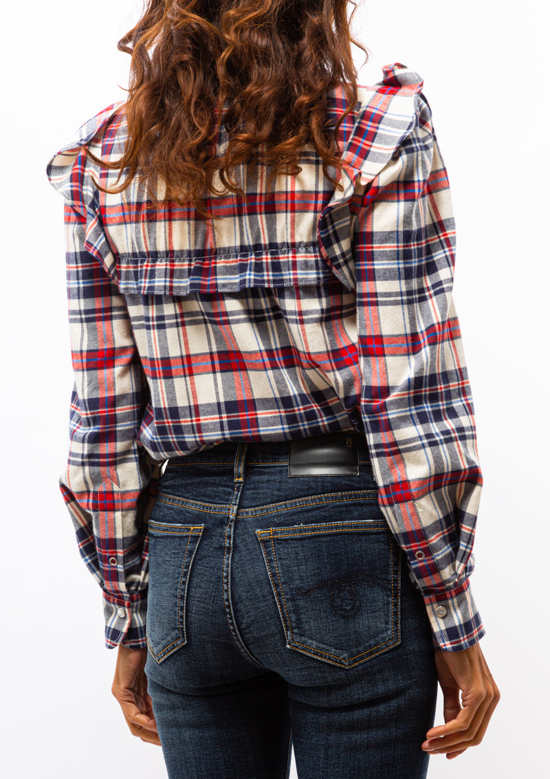 Idety Checked Shirt | Blue/ Red