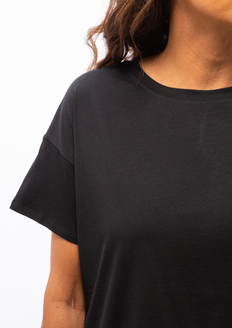 Basiluzzo Cotton T-Shirt | Black