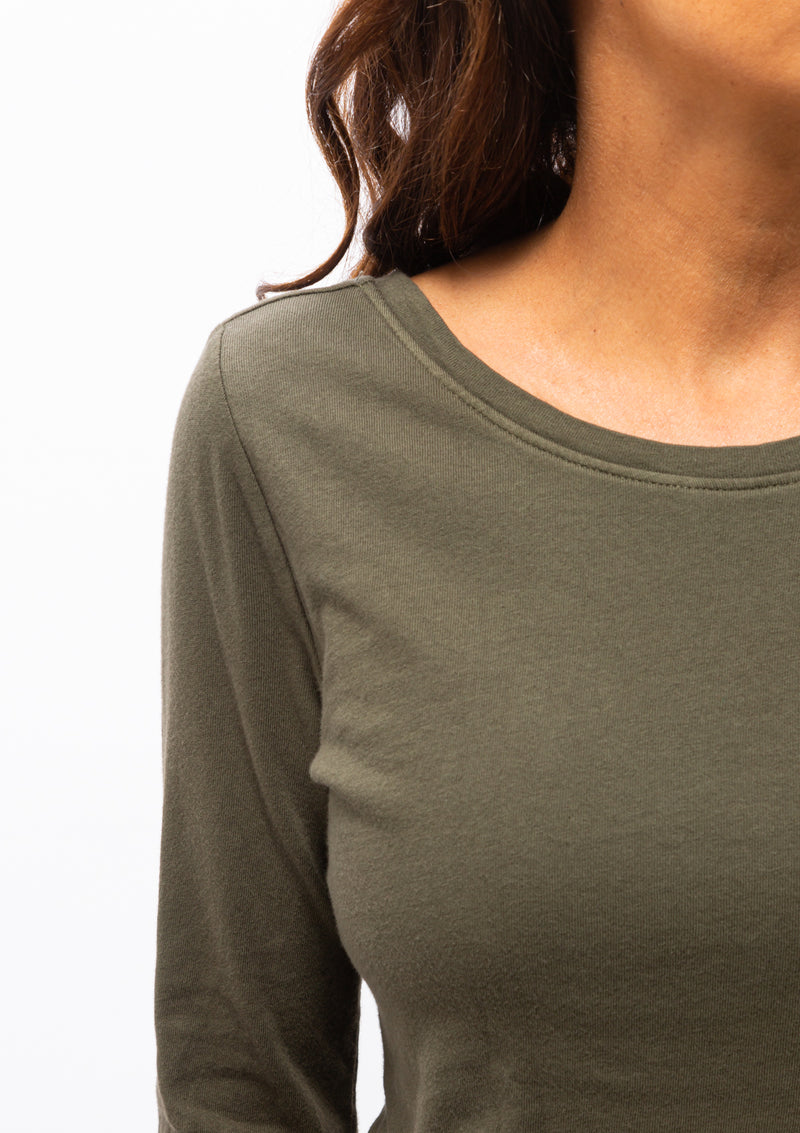 Classic Jersey Double Layer Top | Sage Brush