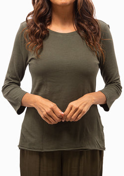 Classic Jersey Double Layer Top | Sage Brush