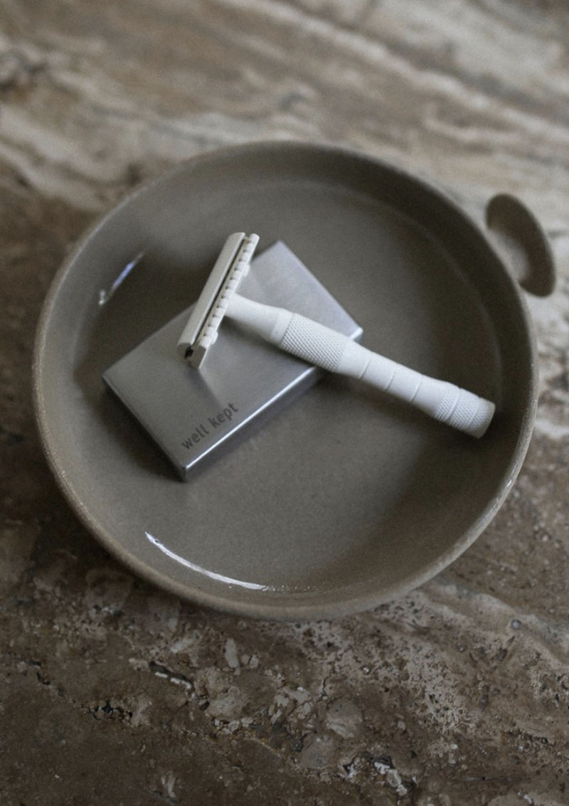 Solid Brass Safety Razor | Cream