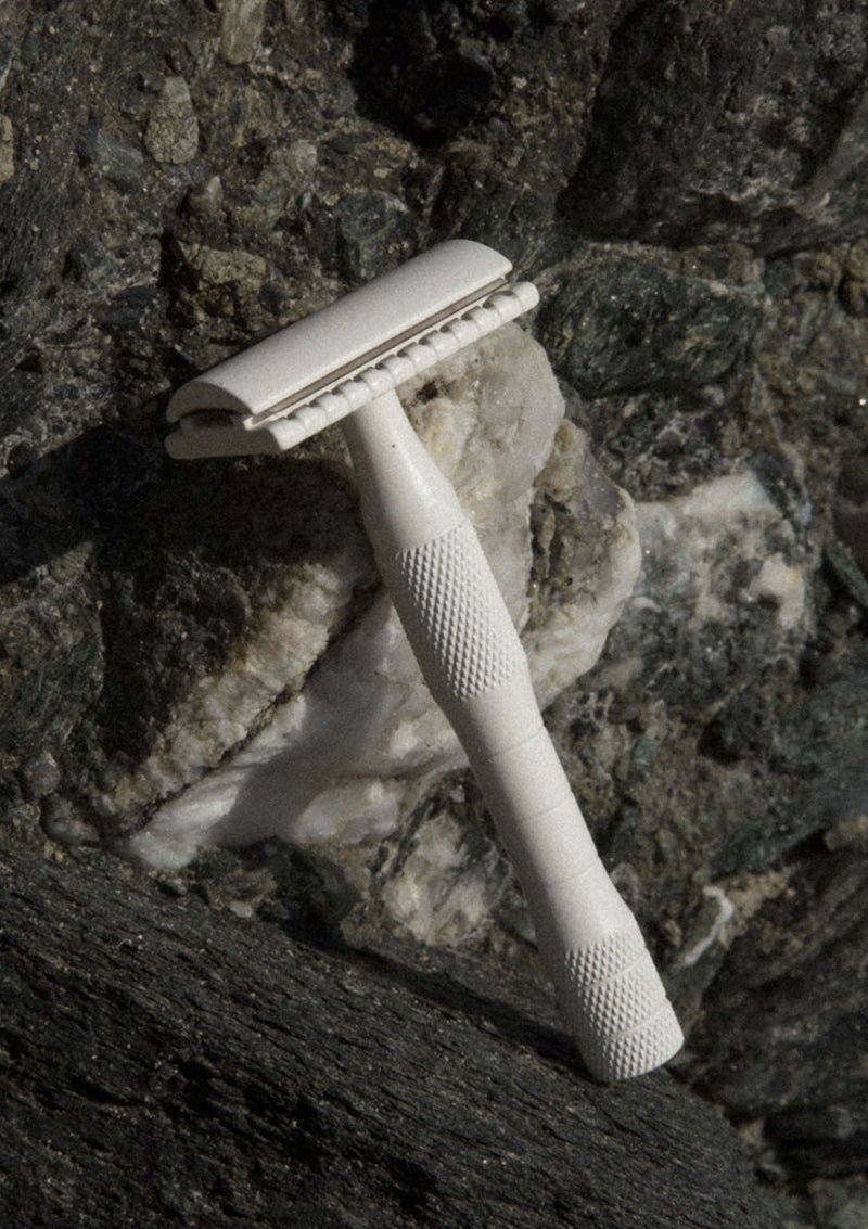 Solid Brass Safety Razor | Cream