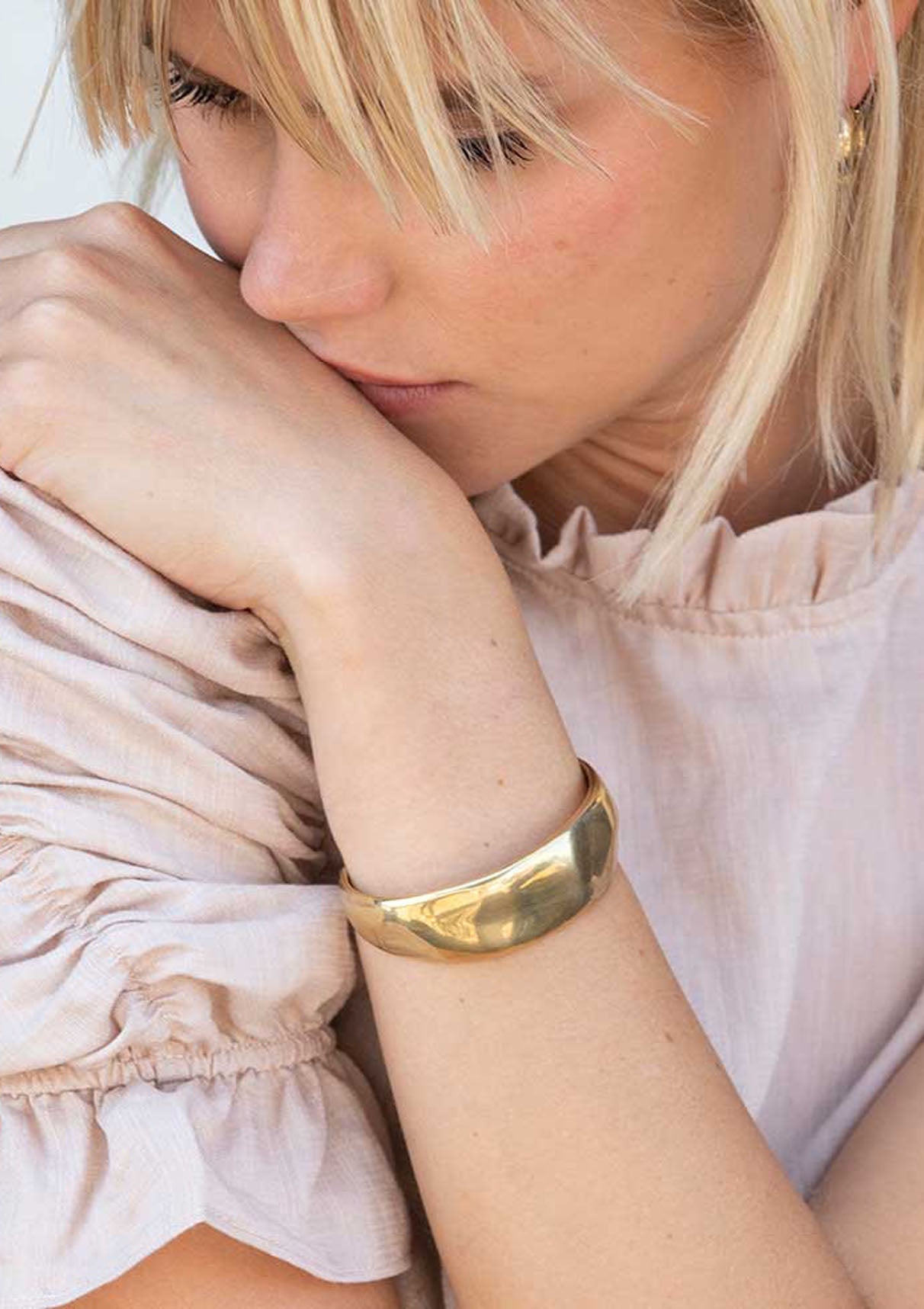 Bahari Statement Cuff | Gold Plated Brass