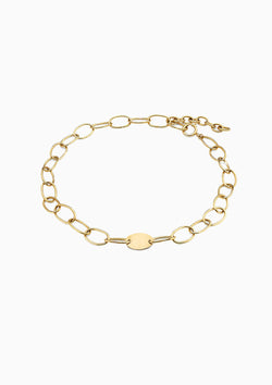 Sahani Chain Link Necklace | Gold Plated Brass