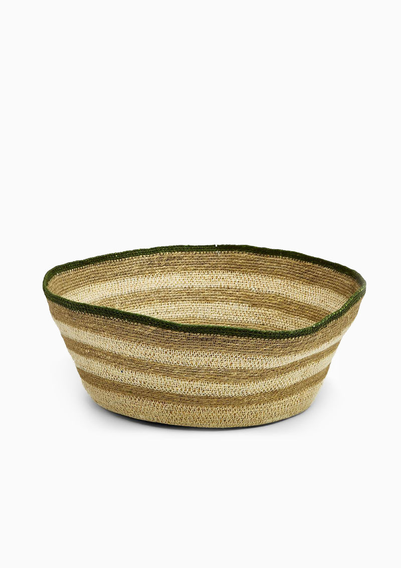 Mombo Woven Striped Basket | Medium