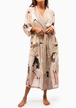 Heron Robe Gown | Pink