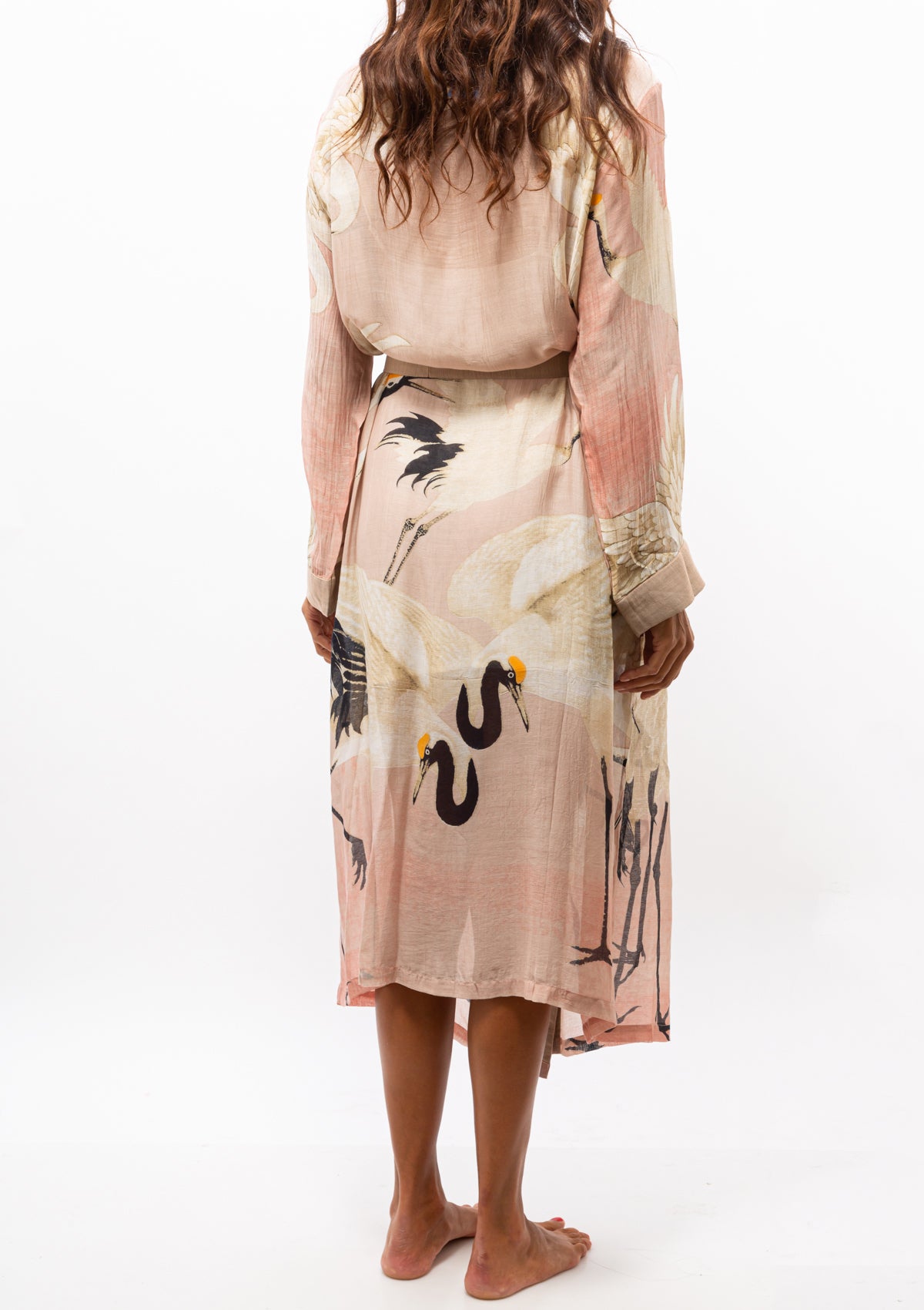 Heron Robe Gown | Pink