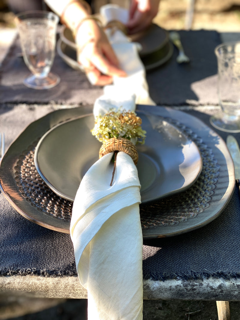 Cloud 100% Stone Washed Linen Napkin | Set Of 4