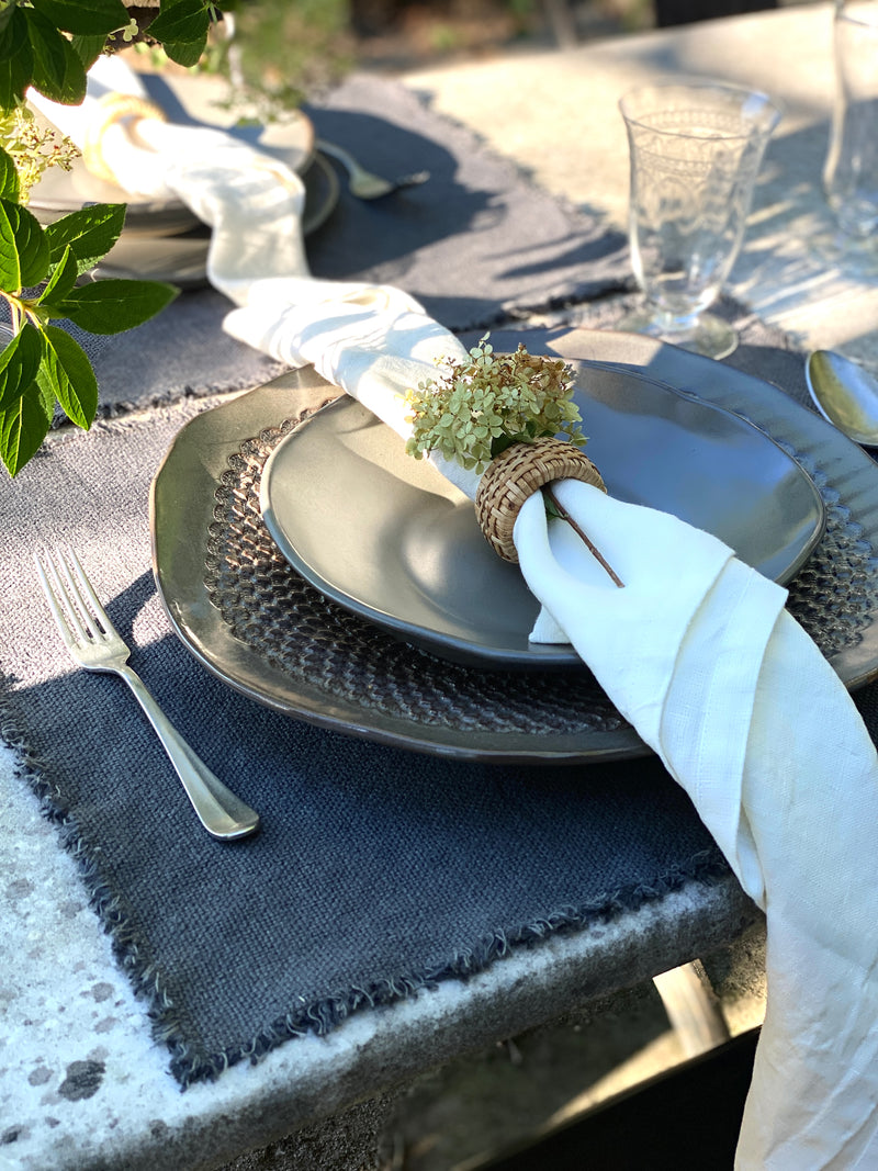 Cloud 100% Stone Washed Linen Napkin | Set Of 4