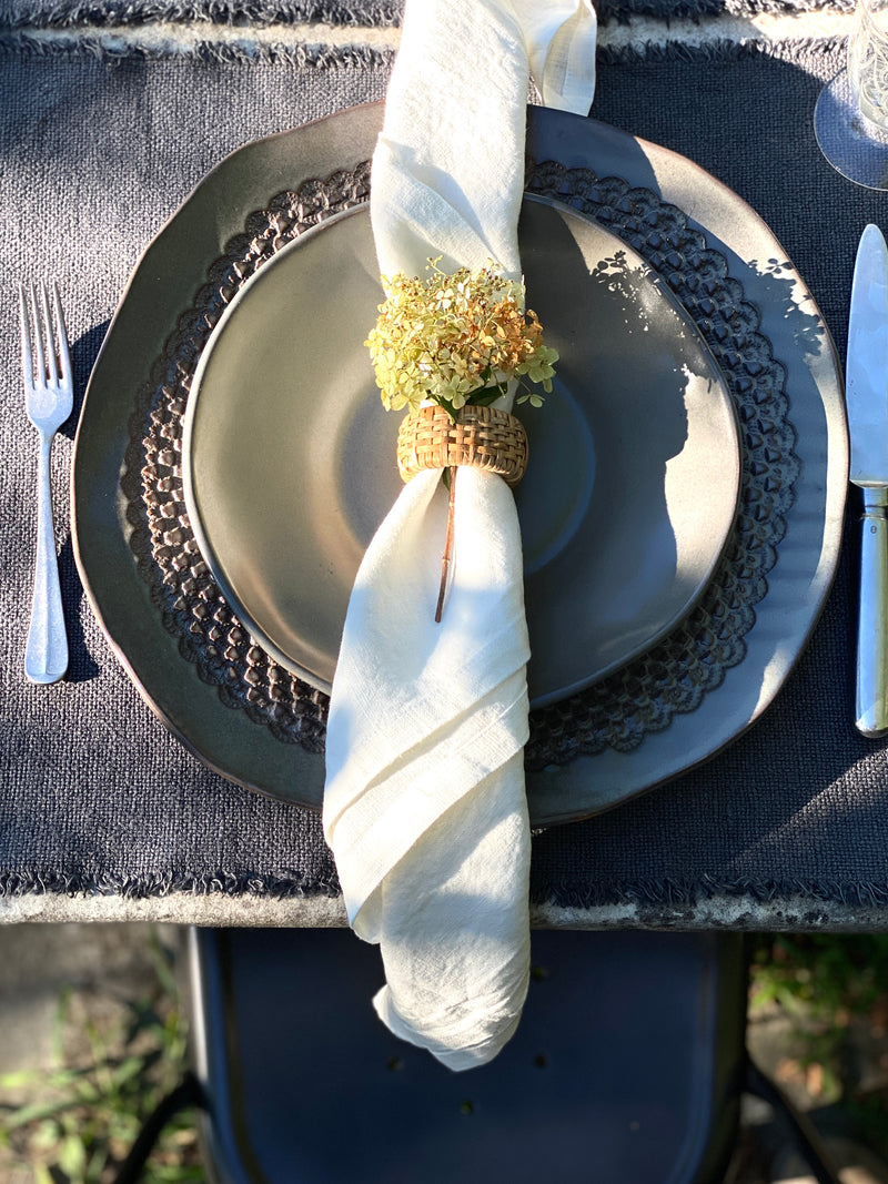 Cloud 100% Stone Washed Linen Napkin | Set Of 4