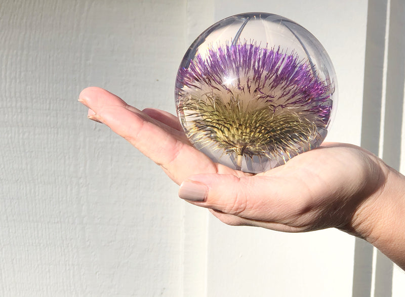 Open Thistle Large Paperweight