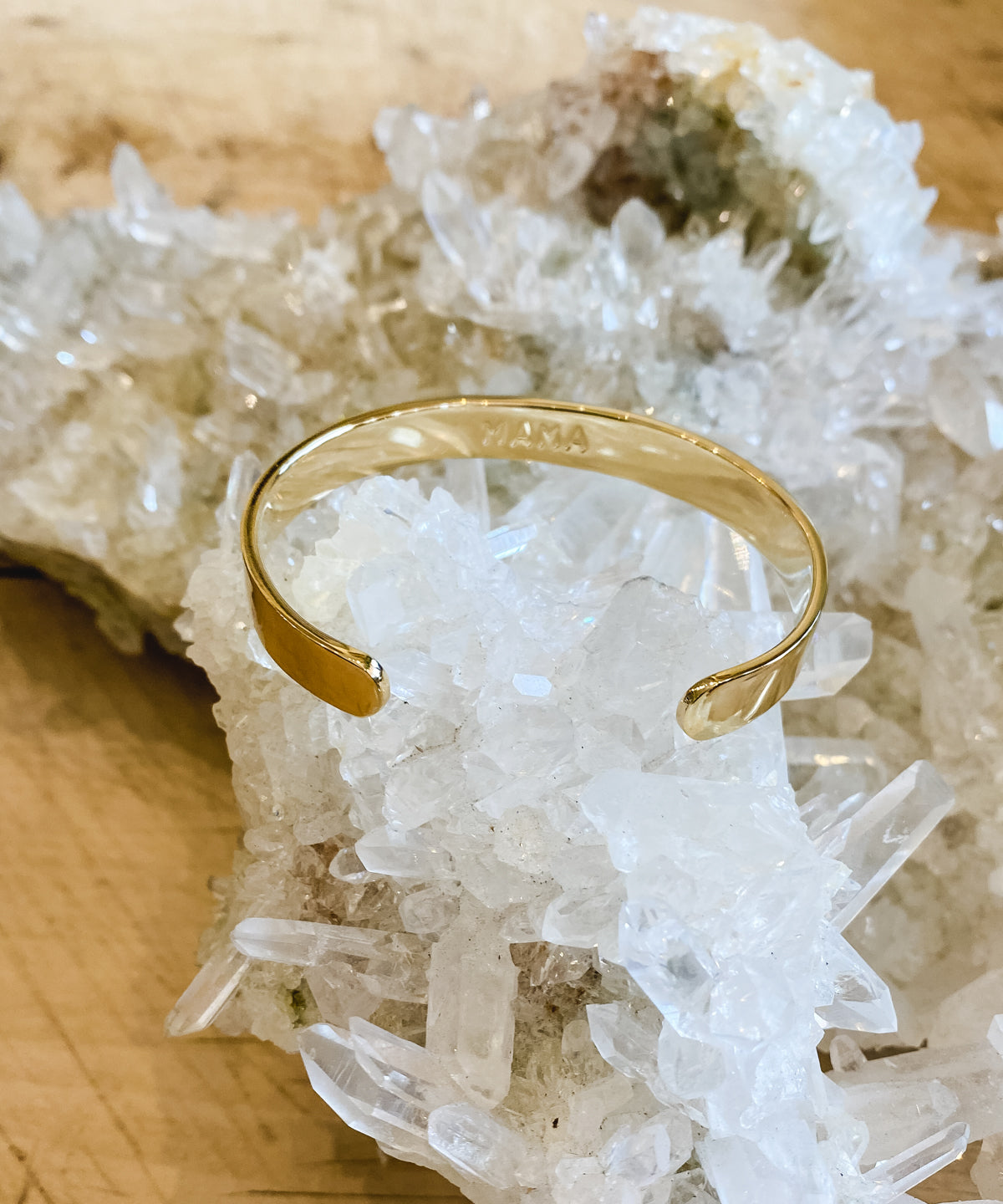 Pamoja "Mama" Cuff | Gold Plated Brass