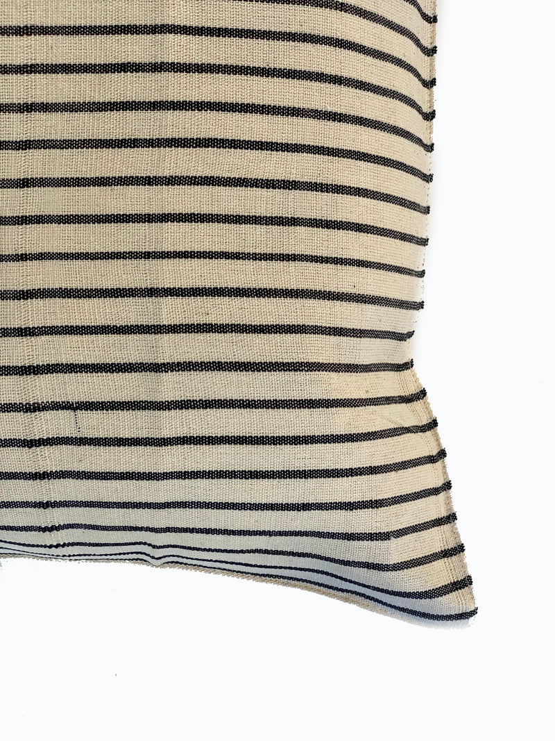 Headboard Cushion, Navy Stripe | 24" x 32"