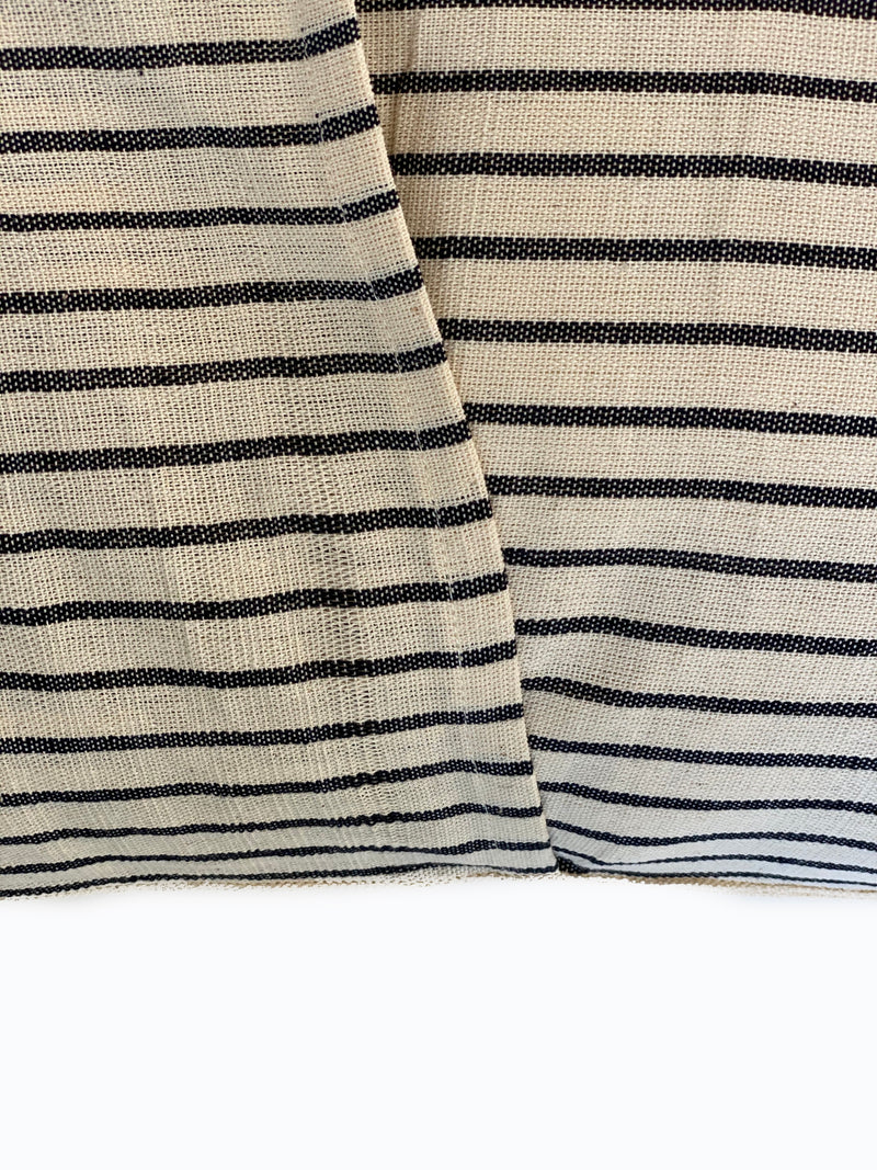 Headboard Cushion, Navy Stripe | 24" x 32"