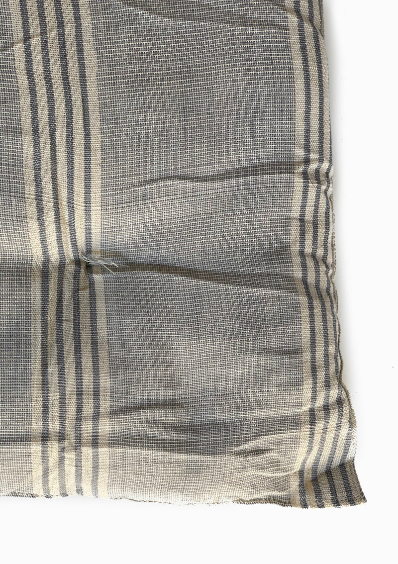 Bedroll Twin, Natural/ Dove Blue Quad Stripe | 36"x75"
