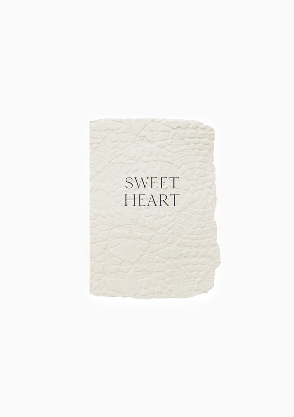 Sweetheart Lace Imprint Greeting Card