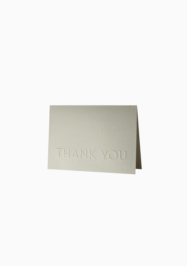 Thank You Embossed Greeting Card