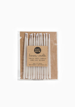 Beeswax Birthday Candles | Ivory