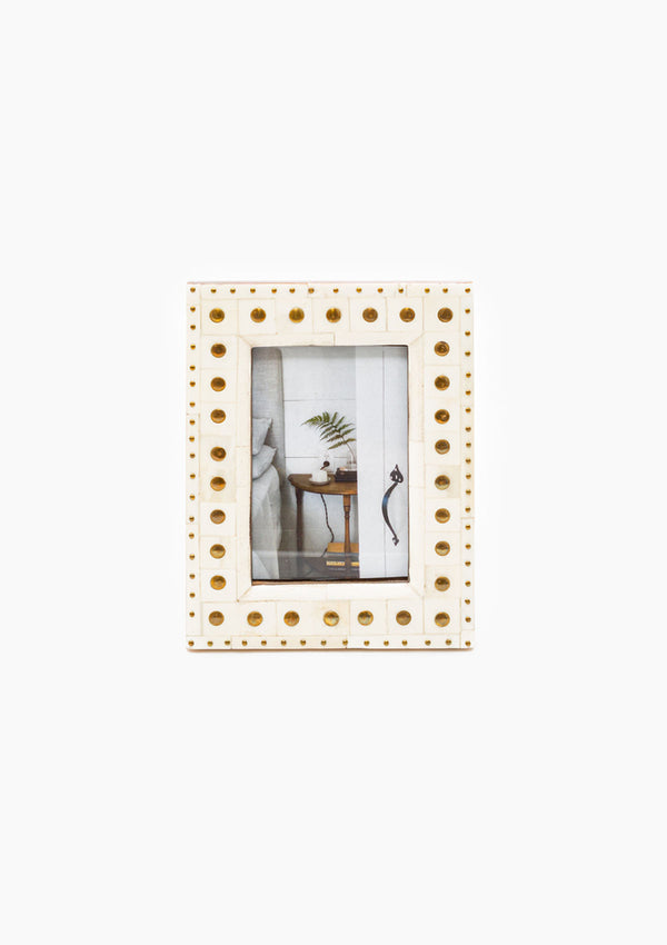 Brass Stud Frame 4" x 6" | Mixed Studs