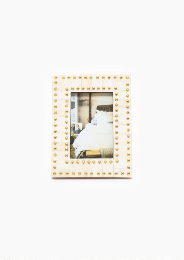 Brass Stud Frame 4" x 6" | Stud Rim
