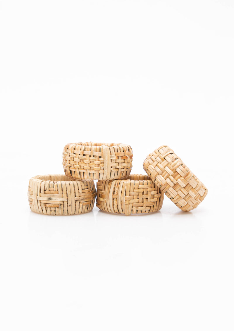 Cane Napkin Rings | Set of 4