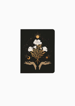 Celestial Flowers Medium Layflat Notebook