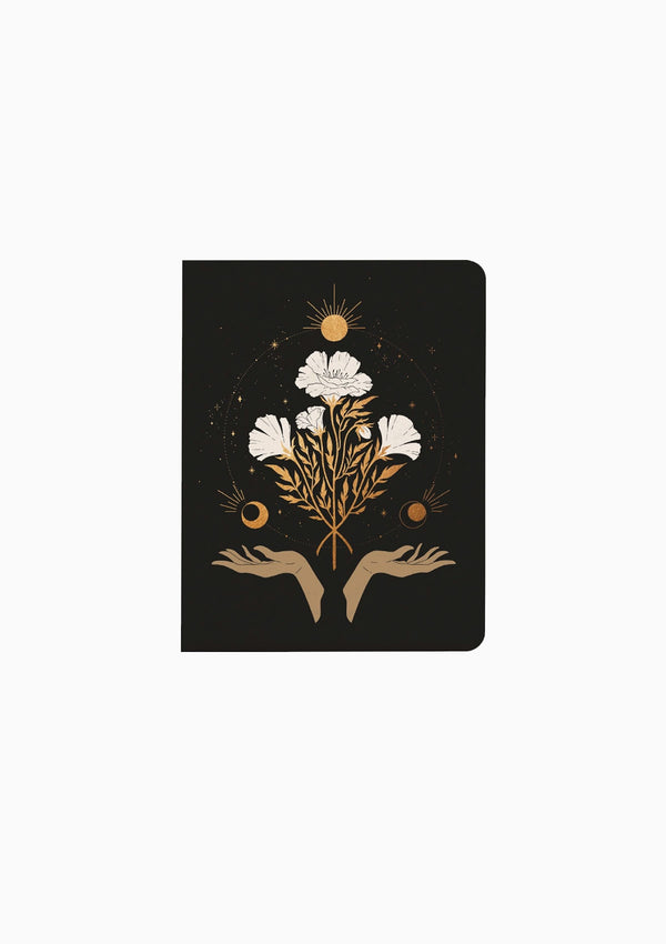 Celestial Flowers Medium Layflat Notebook