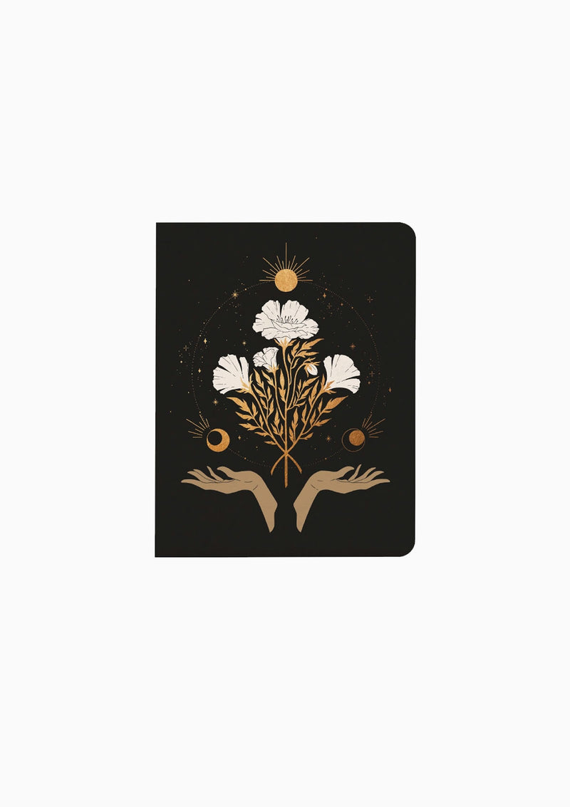 Celestial Flowers Medium Layflat Notebook