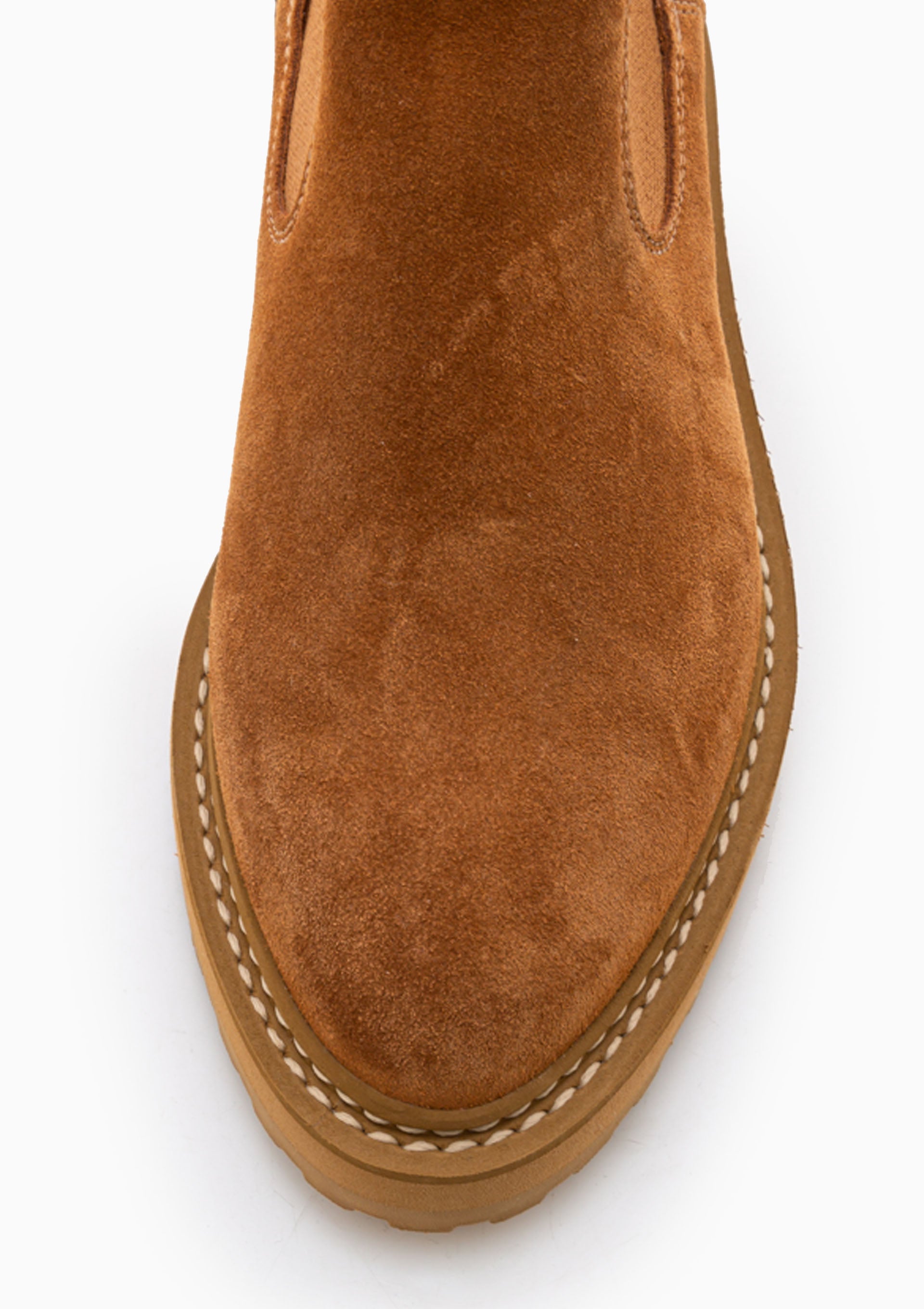 Alberone Chelsea Boot | Cognac Suede